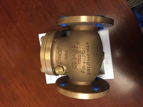 2-1/2&#034; Bronze Swing Check Valve, FLG 150#