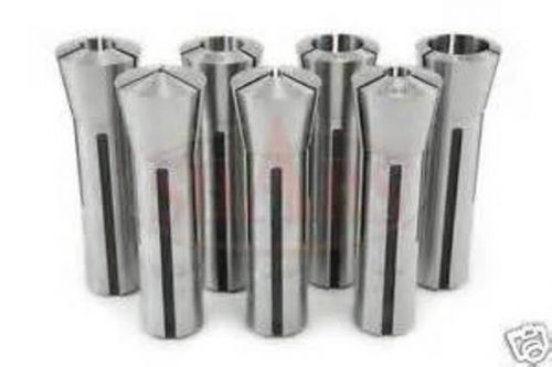 R8 7 Piece Round Collet Set 1/8&#034;-7/8&#034; by 8ths