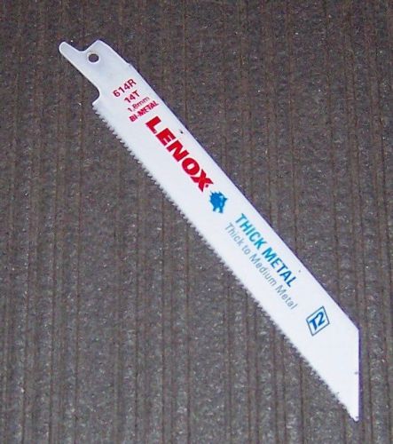 1 ea. Bulk Pack Lenox 614R 6&#034; 14-TPI Bi-Metal Reciprocating Blades