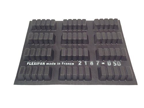 Sasa demarle fp 02187 fluted ingot molds flexipan  12 cavities  18&#034; length  13&#034; for sale