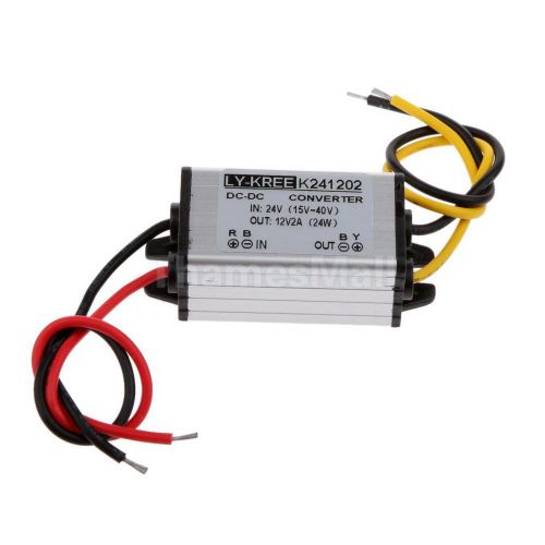 DC Buck Step-Down Converter 24V to 12V 2A 24W Voltage Car LED Power Supply