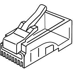 Platinum Tools 106140 RJ-45 (8P8C) Flat-Stranded Standard Modular Plugs, 500pc.