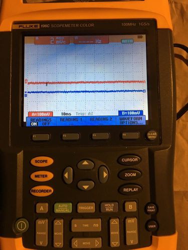 Fluke 199C ScopeMeter Color Oscilloscope Scope Digital Meter with accessorie