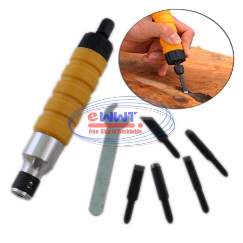 Free ship electric chisel kit w/ 5 chisels wood carving woodworking tool zvot569 for sale