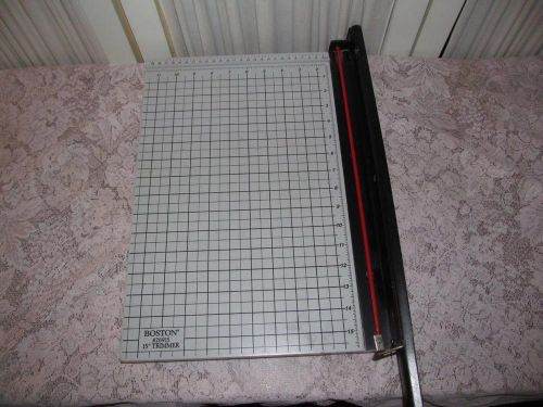 ~Vintage Boston 26915 Heavy Duty 15&#034; Paper Cutter Trimmer ~