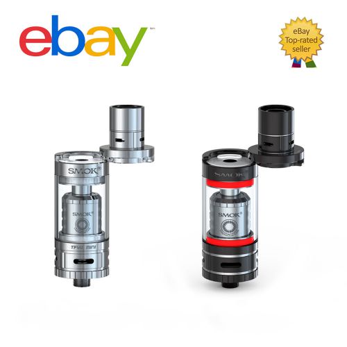 Authentic SMOK TFV4 Mini Subohm Vaporizer Tank Full Kit Atomizer Black / Silver