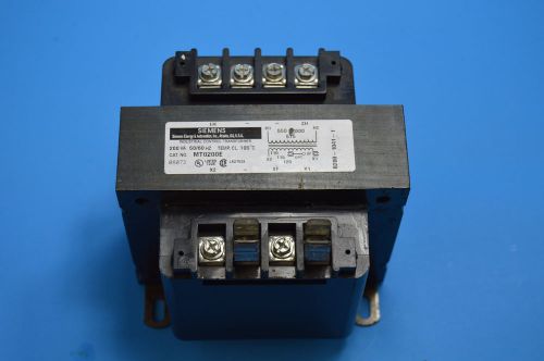 SIEMENS INDUSTRIAL CONTROL TRANSFORMER MT0200E, 200VA, USED EXCELLENT