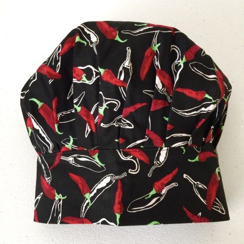 Chef hat cap novelty gift cook two lumps of sugar cotton bbq chili peppers for sale