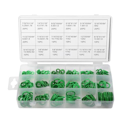 270 pcs Black Rubber O Ring Washer Seals O-Ring Assortment Kit for Car TE487