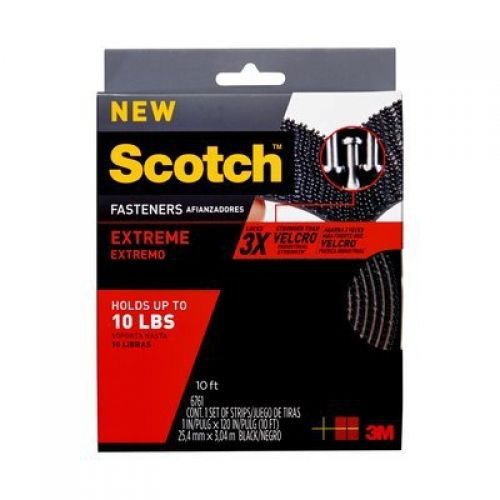 3M 3m Rf6761 10&#039; X 1&#034; Black ScotchTM Extreme Fasteners