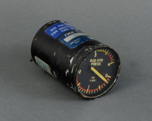 U.S. Gauge SR-07L Rudder Hydraulic Pressure Indicator for Aircraft