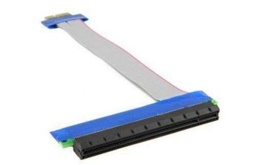 10pcs/lot flexible pcie pci-express cable x1to x16 riser card extender 1x to 16x for sale