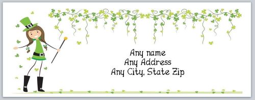 30 Personalized Address Labels CLover St. Patricks Day Buy3 Get1 free (c724)