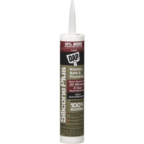 Dap silicone plus premium clear kitchen &amp; bath caulk sealant for sale