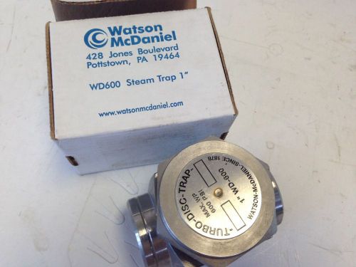 NEW WD-600 WATSON-MCDANIEL 1&#034; NPT STEAM TRAP,TURBO-DISCO-TRAP FK