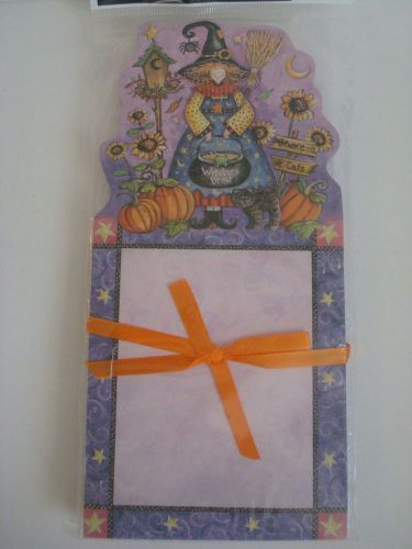 NEW! 2003 MARTIN DESIGNS HALLOWEEN NOTES NOTEPAD BY DEBRA JORDAN BRYAN