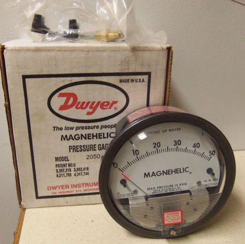 Dwyer Magnehelic 2050  Pressure Gage~BRAND NEW~LOWEST PRICE!