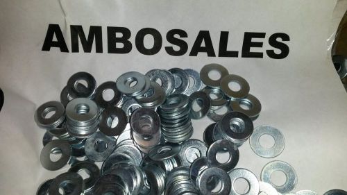 1/4 uss flat washers - zinc 100 pk for sale