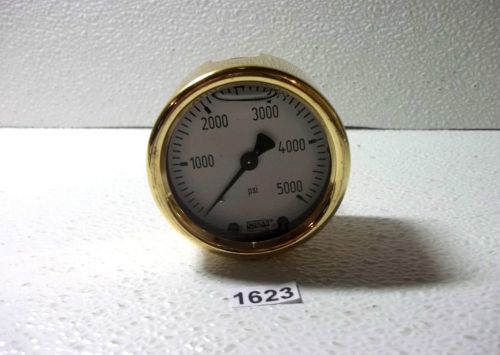 Wika 0-5000 psi 2.5&#034; Gauge 1/4&#034; npt Brass