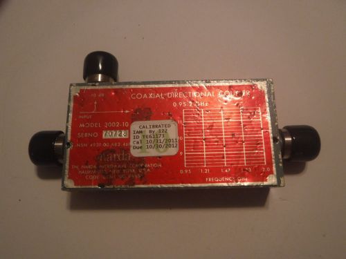 NARDA 3002-10 Directional Coupler 0.95-2GHz