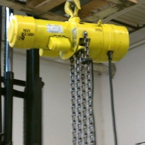 Cm budgit 2 ton electric chain hoist 8 fpm 40&#039; chain for sale