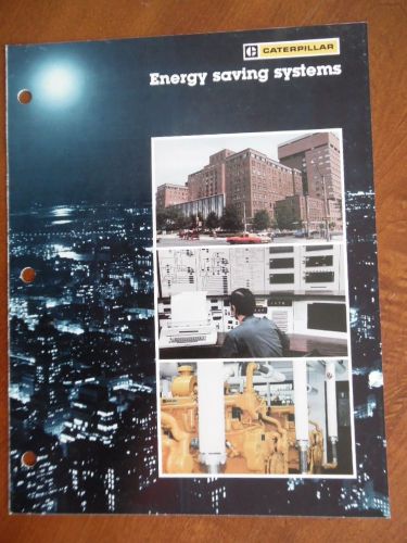 C.1978 caterpillar on-site electric power generation system catalog brochure vg for sale