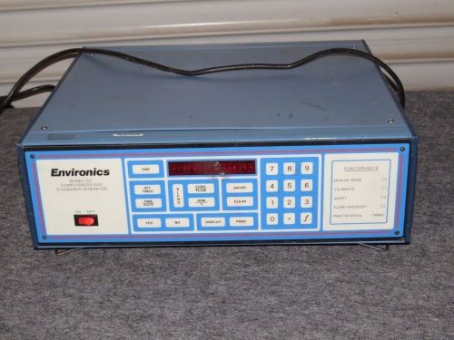 ENVIRONICS SERIES 200 MODEL 201-11422-00-00 COMPUTERIZED GAS GENERATOR   (#1066)