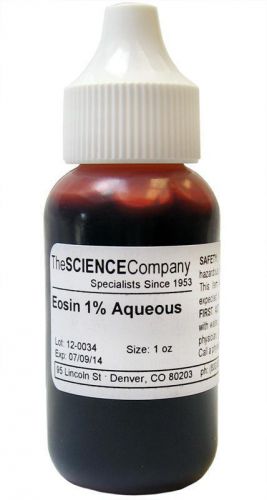 Wholesale! nc-13178  eosin y stain, 30ml (1 oz bottle) lot of 24. $46.80 for sale