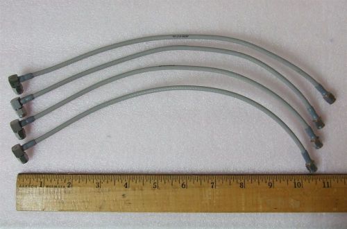 Quantity 4 Pieces  -  12&#034; Long RF Microwave Flexible SMA Male to SMA Male Cables