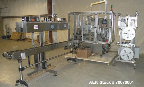 Used- pdc horizontal shrink sleeve labeler, model slh-300er, serial #015. capabl for sale