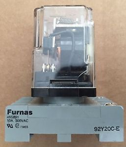 Furnas 46pa23a01 120vac/12a 240v/10a 50/60hz relay+control screw terminal 46s891 for sale