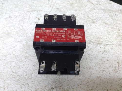 Acme ta-1-81201 transformer 75 va .075 kva single phase ta181201 for sale