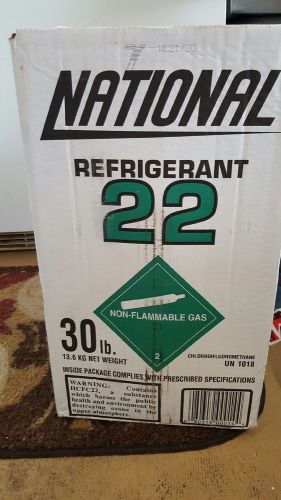 National Refrigerant Freon R-22 FULL 30 lb Cylinder Tank Jug Sealed In Box R22