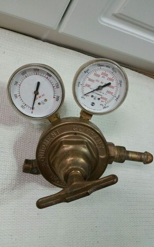 USED VINTAGE VICTOR COMPRESSED  GAS REGULATOR MODEL VTS 450A MAX INLET 3000 PSIG