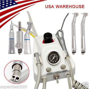 USA Dental Portable Turbine Unit + NSK Style High/Low Speed Handpiece Kit 4 H YX