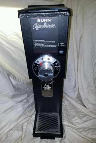 Black Bunn Model G2 HD Gourmet Commercial Retail Coffee Bean Grinder