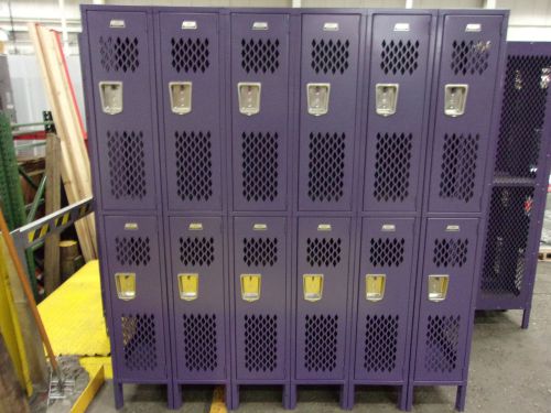 Penco 2 Tier 6 Wide/Column Ventilated Gym Locker (MIS2991)