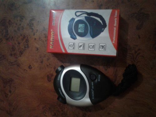 STOPWATCH handheld DIGITAL 1/100 sec. precision stopwatch ALARM &amp; CHIME ON/OFF