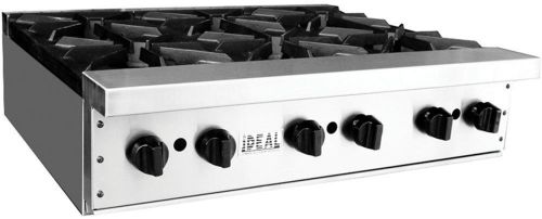 New 36&#034; commercial hot plate by ideal. made in usa. nsf &amp; etl approved. for sale