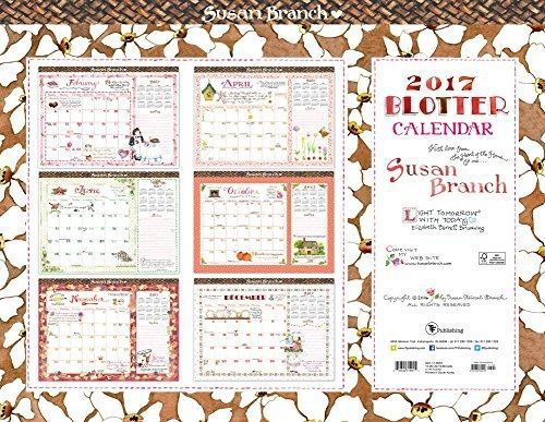 Poster Revolution 2017 Susan Branch 12 Month Desk Blotter