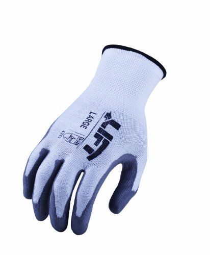 LIFT Safety StarYarn PU Dipped Gloves (White, Small)