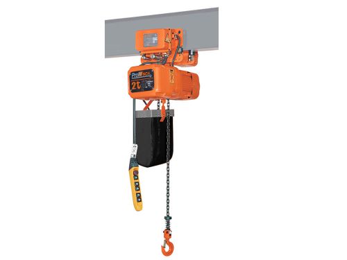 4,400 lbs. 2 Ton. 20ft Lift Height Electric Chain Hoist Power Trolley FEC JA