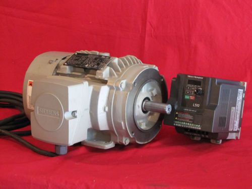 New Siemens 1 HP High Efficiency Motor.  With VFD. TEFC. Ready to run.