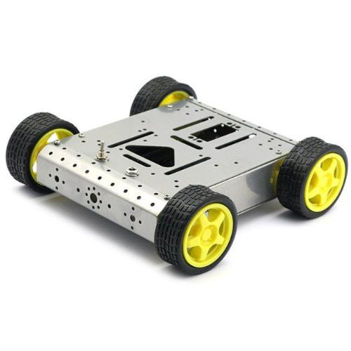 Sainsmart 4wd drive aluminum mobile robot platform for robot arduino uno mega... for sale