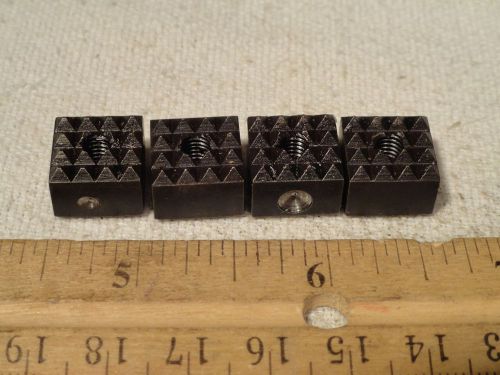 4pc FAIRLANE SQUARE POSITIONING GRIPPER 1/2&#034;WIDE/LONG 3/8&#034; TALL #10-32 THREAD
