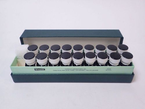 NEW CARGILLE LABORATORIES CERTIFIED REFRACTIVE INDEX FLUID SET, 1.460 TO 1.640