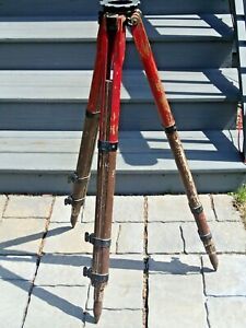 Rare Lietz Sokkisha Wood Wooden Surveying Survey Camera Tripod Complete Working