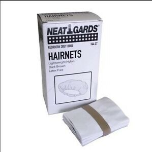 Neat Gards Hairnets Drk Brown 144ct