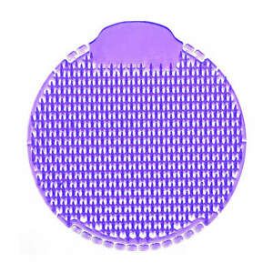 TOUGH GUY 55FJ84 Urinal Screen,Round,Purple,2 lb,PK10