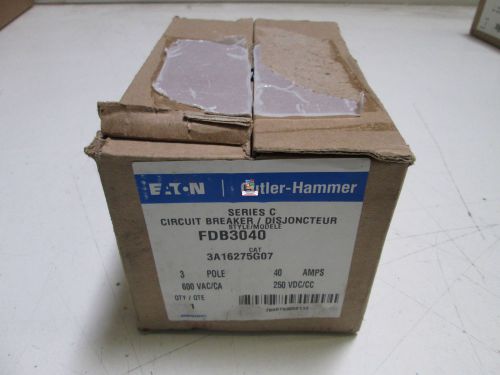 EATON CIRCUIT BREAKER FDB3040 *NEW IN BOX*